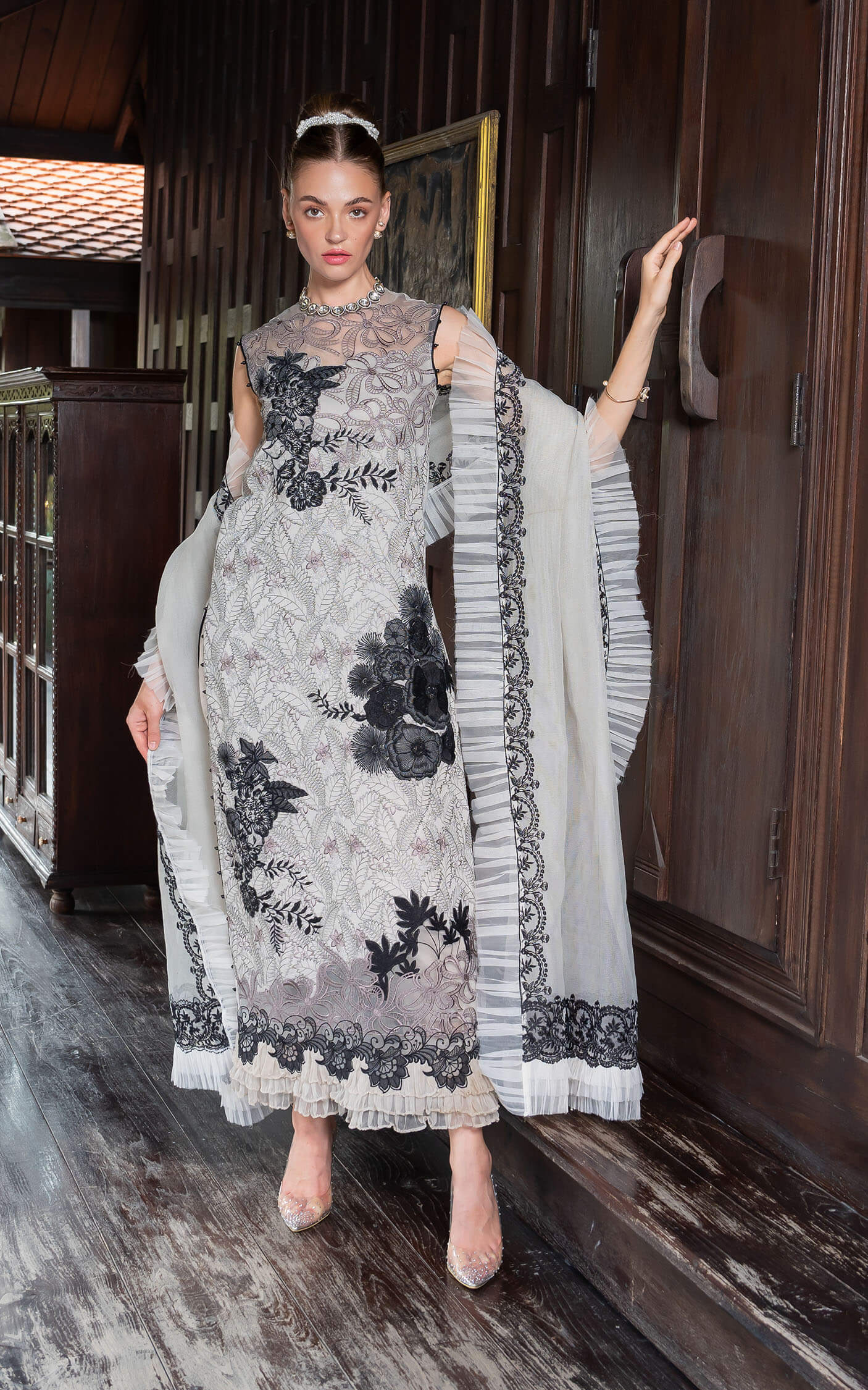 Asifa and Nabeel | Rosemary Ruffles 24 | Aurora -  Asifa and Nabeel Luxury - Original Designer Dress - House of Maryam