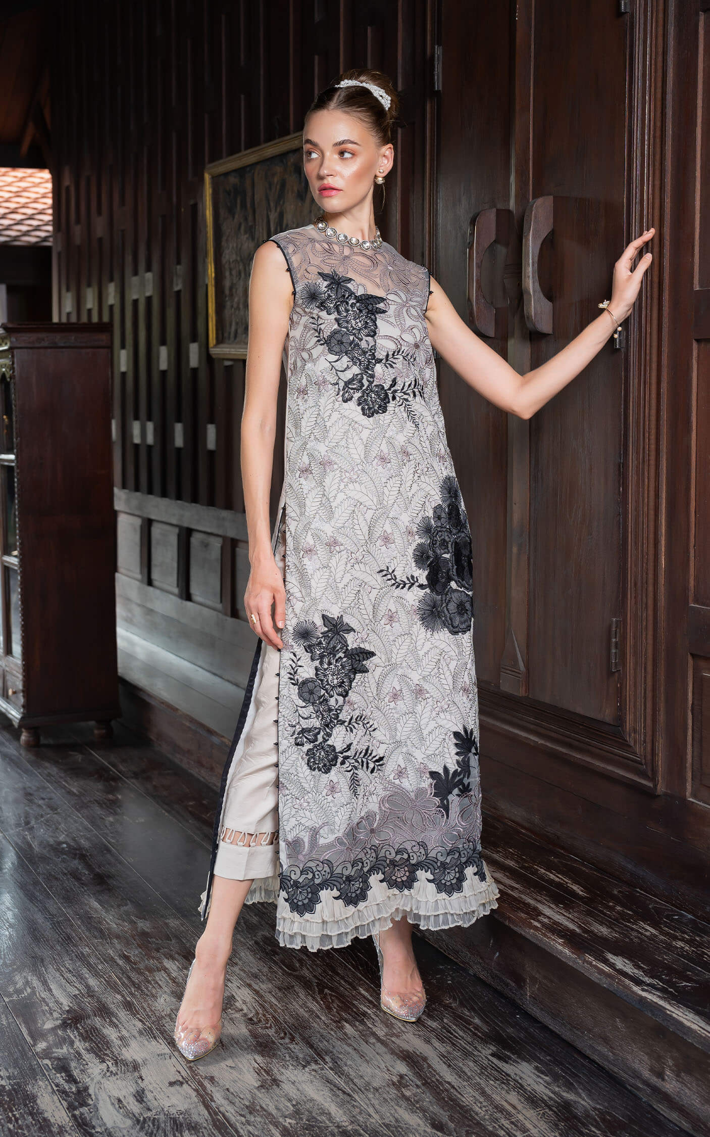 Asifa and Nabeel | Rosemary Ruffles 24 | Aurora -  Asifa and Nabeel Luxury - Original Designer Dress - House of Maryam