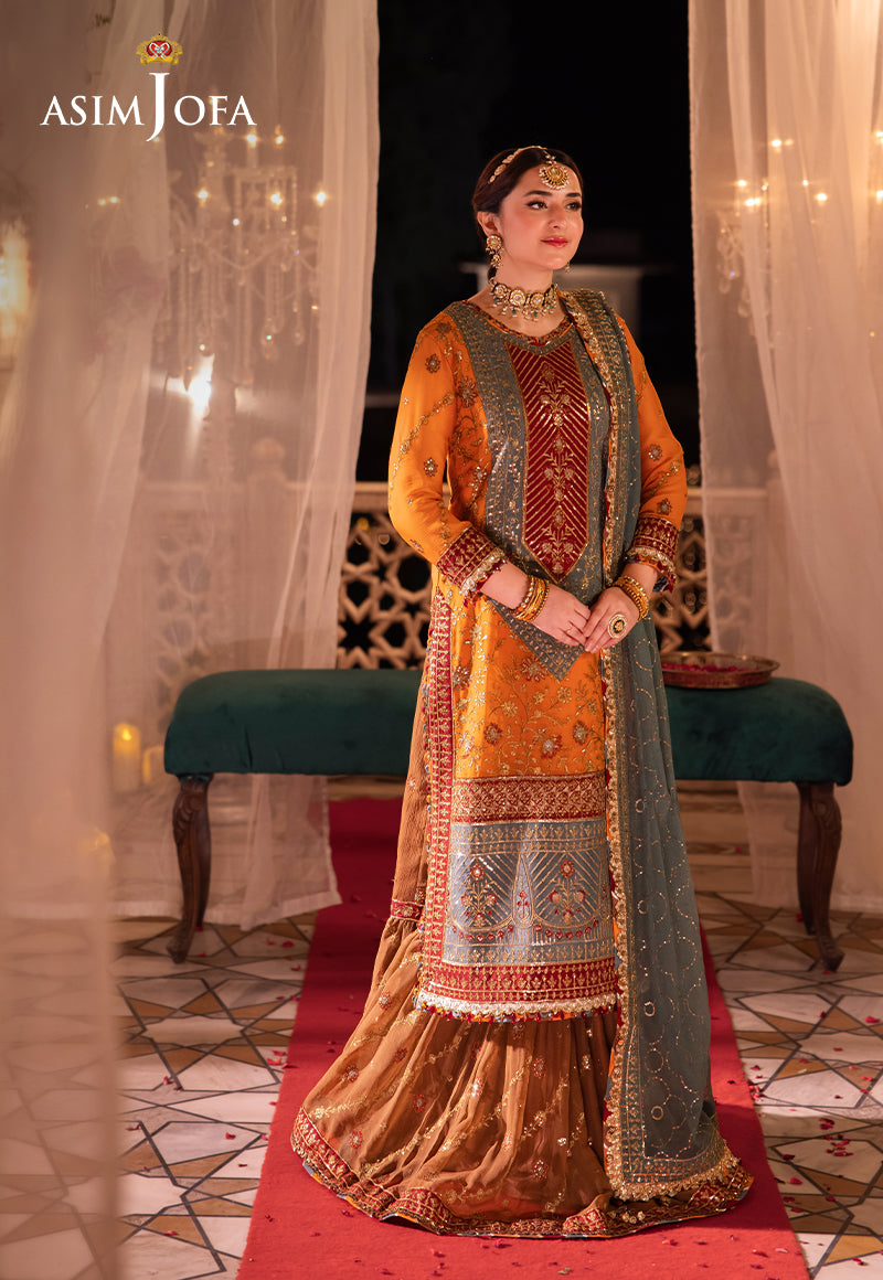 Asim Jofa | Vasl Wedding Formals | AJCR-07 - Official Asim Jofa - Agha Fabrics UK