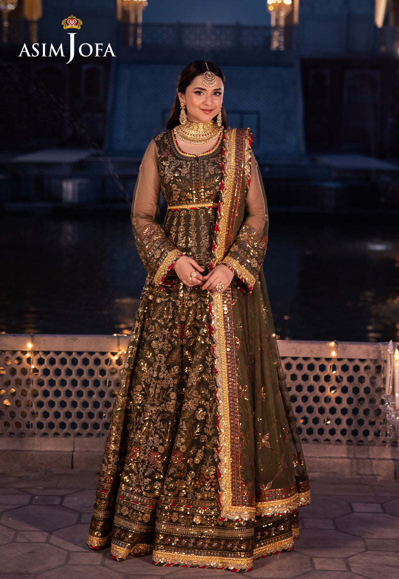 Asim Jofa | Vasl Wedding Formals | AJCR-09 - Official Asim Jofa - Agha Fabrics UK