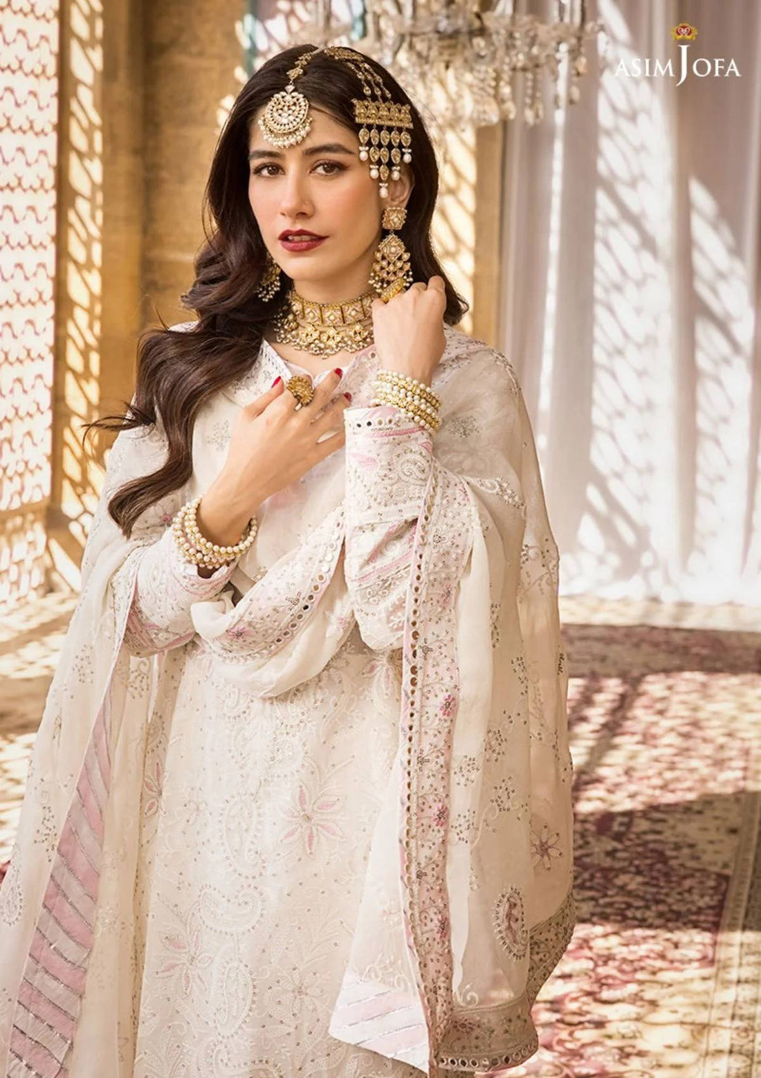 Formal Collection - Asim Jofa - Lucknowi - Chikankari - AJMQ#02 - Official Asim Jofa - Agha Fabrics UK