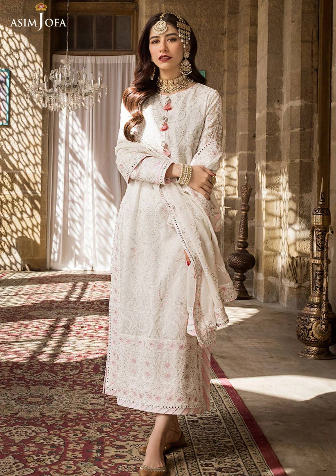 Formal Collection - Asim Jofa - Lucknowi - Chikankari - AJMQ#02 - Official Asim Jofa - Agha Fabrics UK