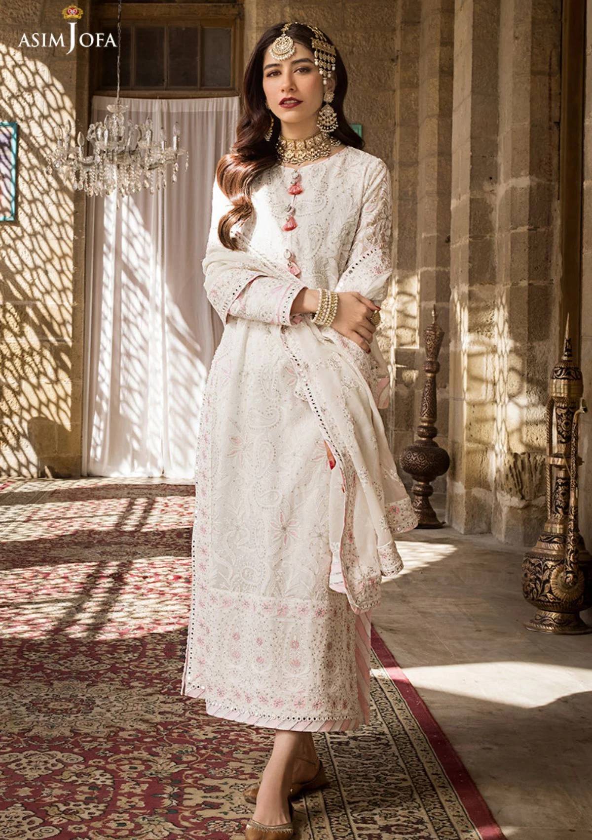 Formal Collection - Asim Jofa - Lucknowi - Chikankari - AJMQ#02 - Official Asim Jofa - Agha Fabrics UK