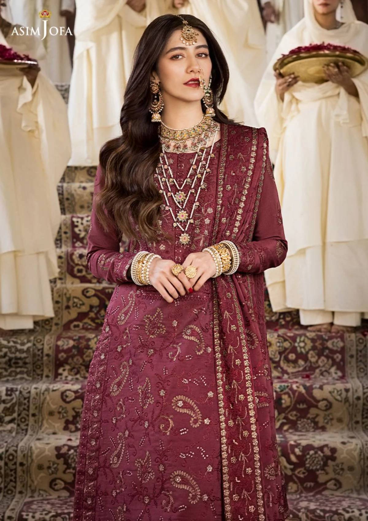 Formal Collection - Asim Jofa - Lucknowi - Chikankari - AJMQ#03 - Official Asim Jofa - Agha Fabrics UK