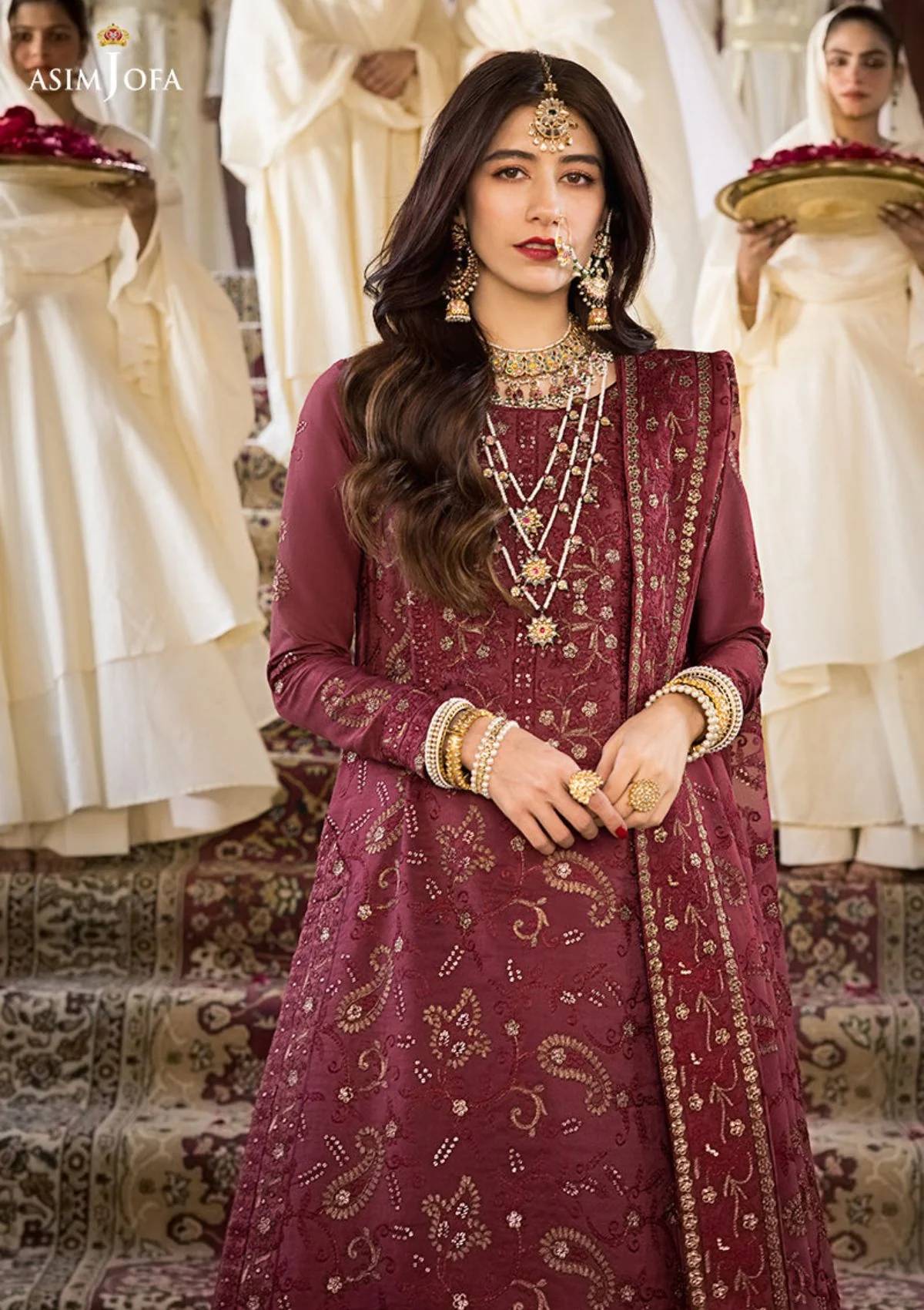 Formal Collection - Asim Jofa - Lucknowi - Chikankari - AJMQ#03 - Official Asim Jofa - Agha Fabrics UK