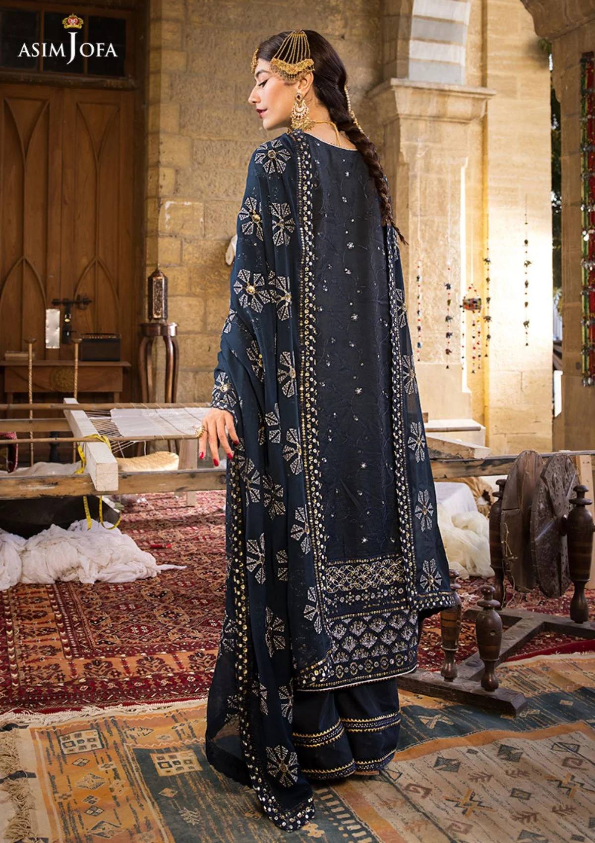 Formal Collection - Asim Jofa - Lucknowi - Chikankari - AJMQ#06 - Official Asim Jofa - Agha Fabrics UK