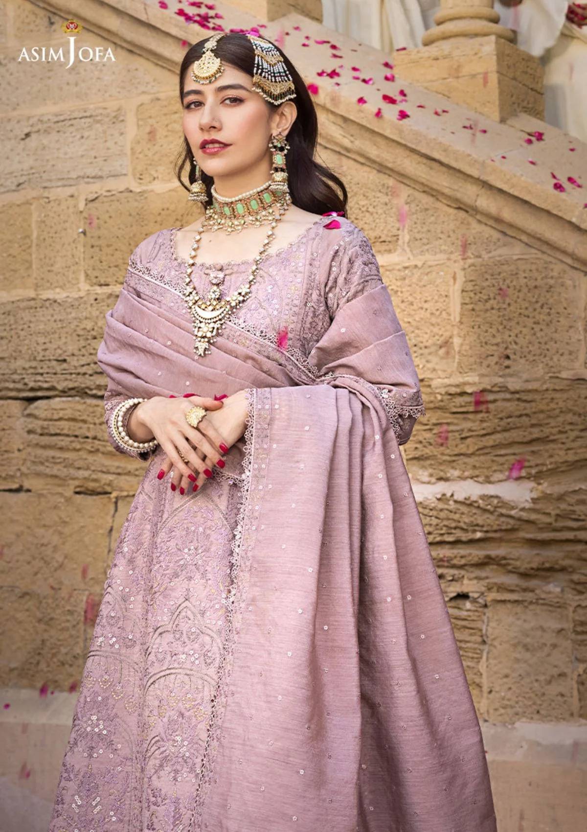 Formal Collection - Asim Jofa - Lucknowi - Chikankari - AJMQ#07 - Official Asim Jofa - Agha Fabrics UK