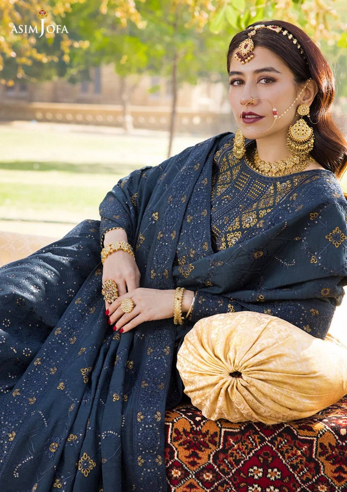 Formal Collection - Asim Jofa - Lucknowi - Chikankari - AJMQ#10 - Official Asim Jofa - Agha Fabrics UK