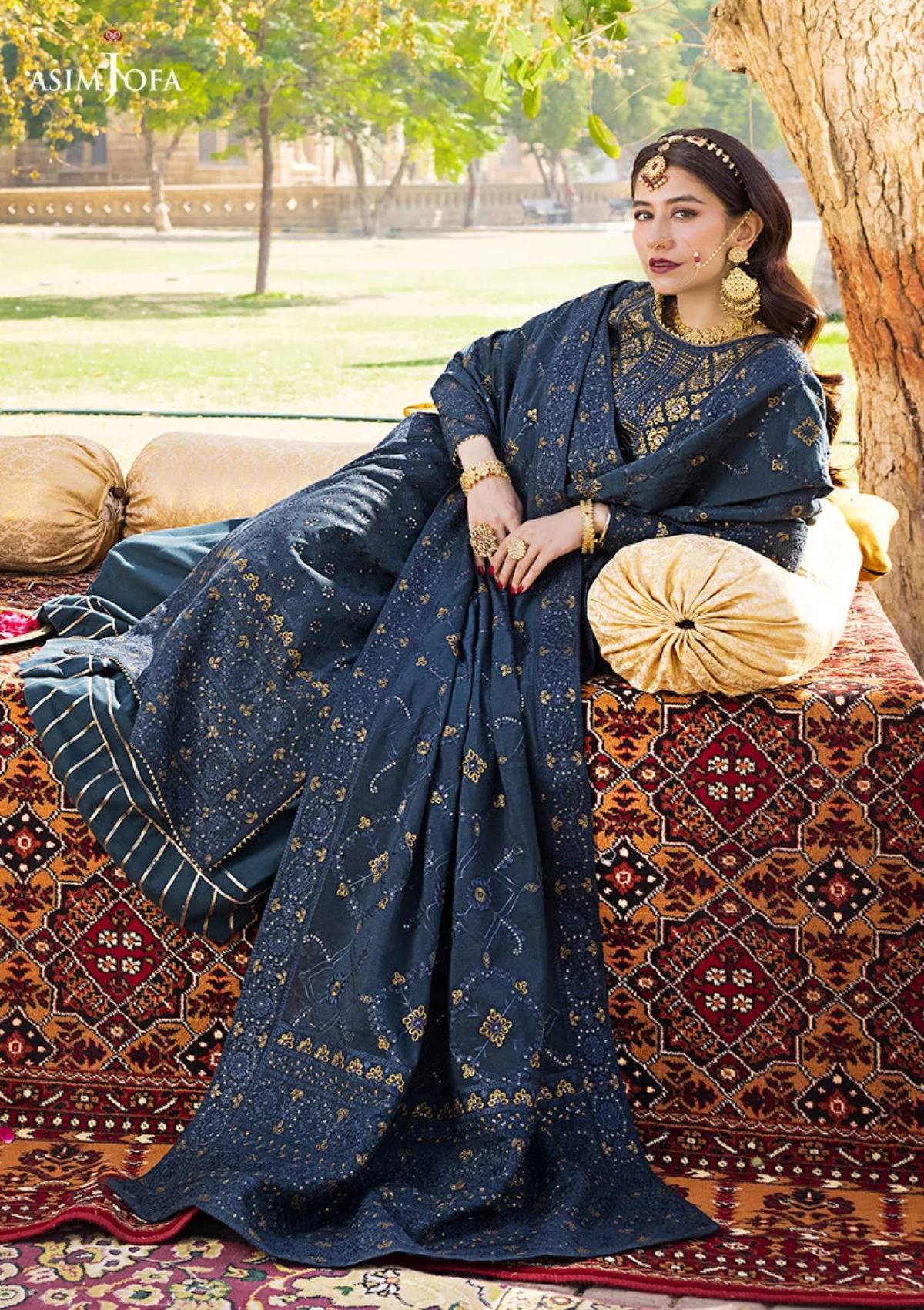 Formal Collection - Asim Jofa - Lucknowi - Chikankari - AJMQ#10 - Official Asim Jofa - Agha Fabrics UK