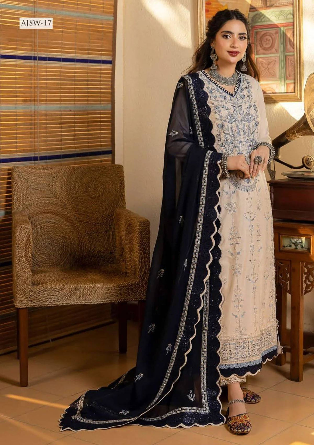 Formal Collection - Asim Jofa - Shadow Work - AJSW#17 - Official Asim Jofa - Agha Fabrics UK