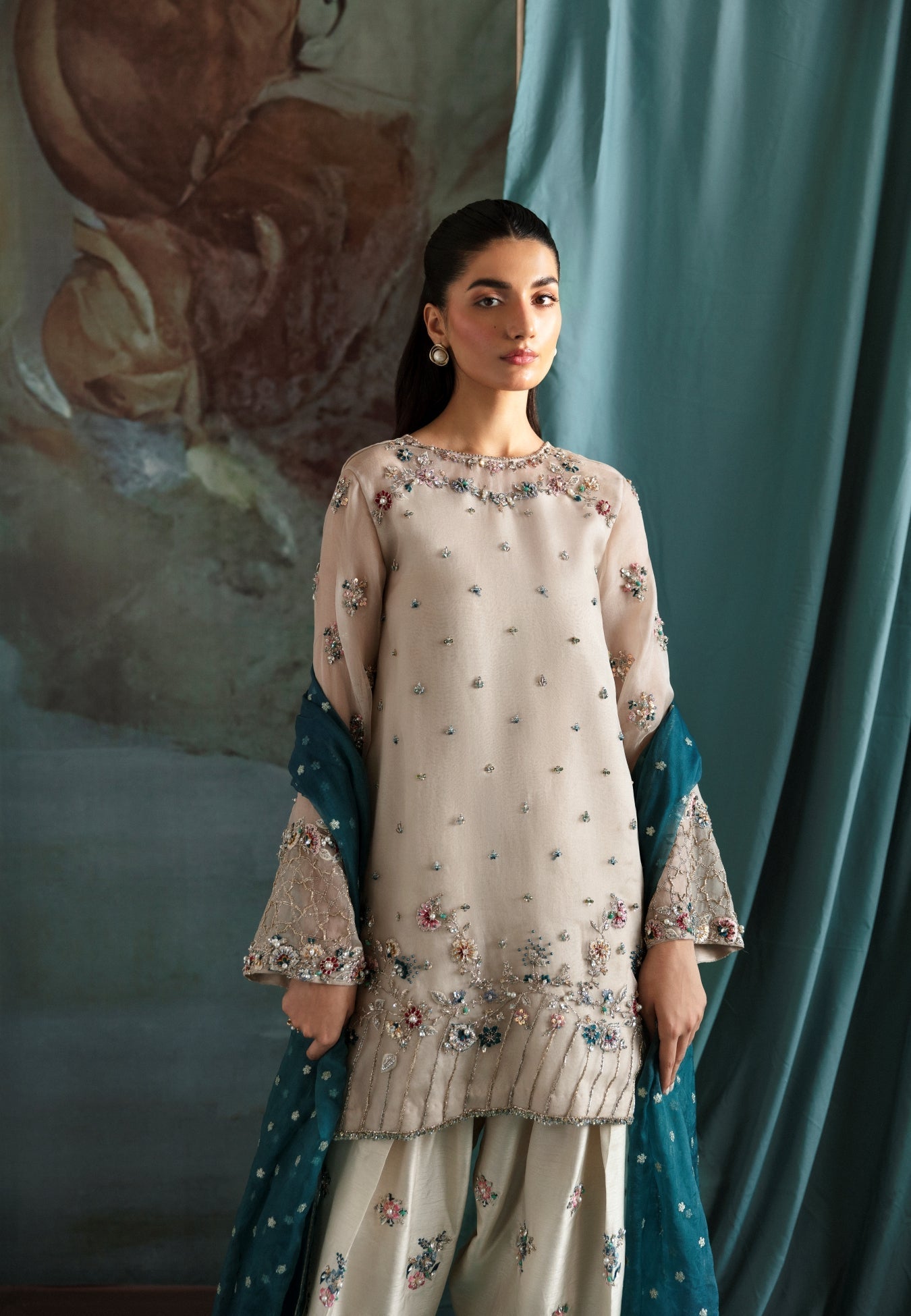 Ayesha and Usman | Bliss Luxury Pret | Polar Mist