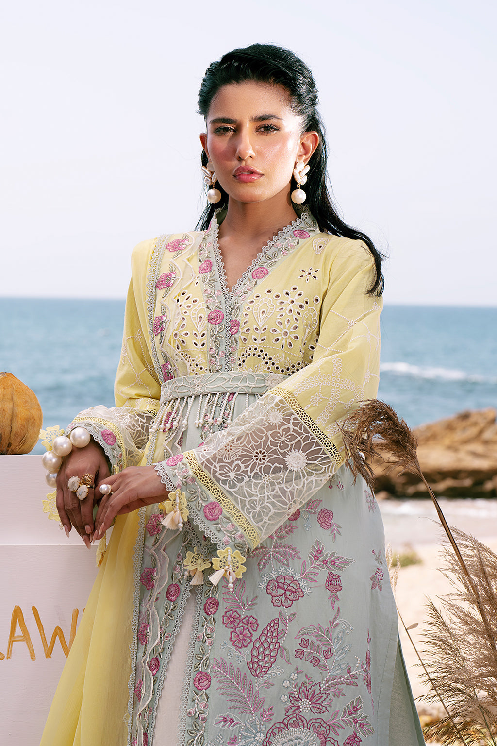 AJR Couture | Dastan Luxury Lawn 25 | Azure