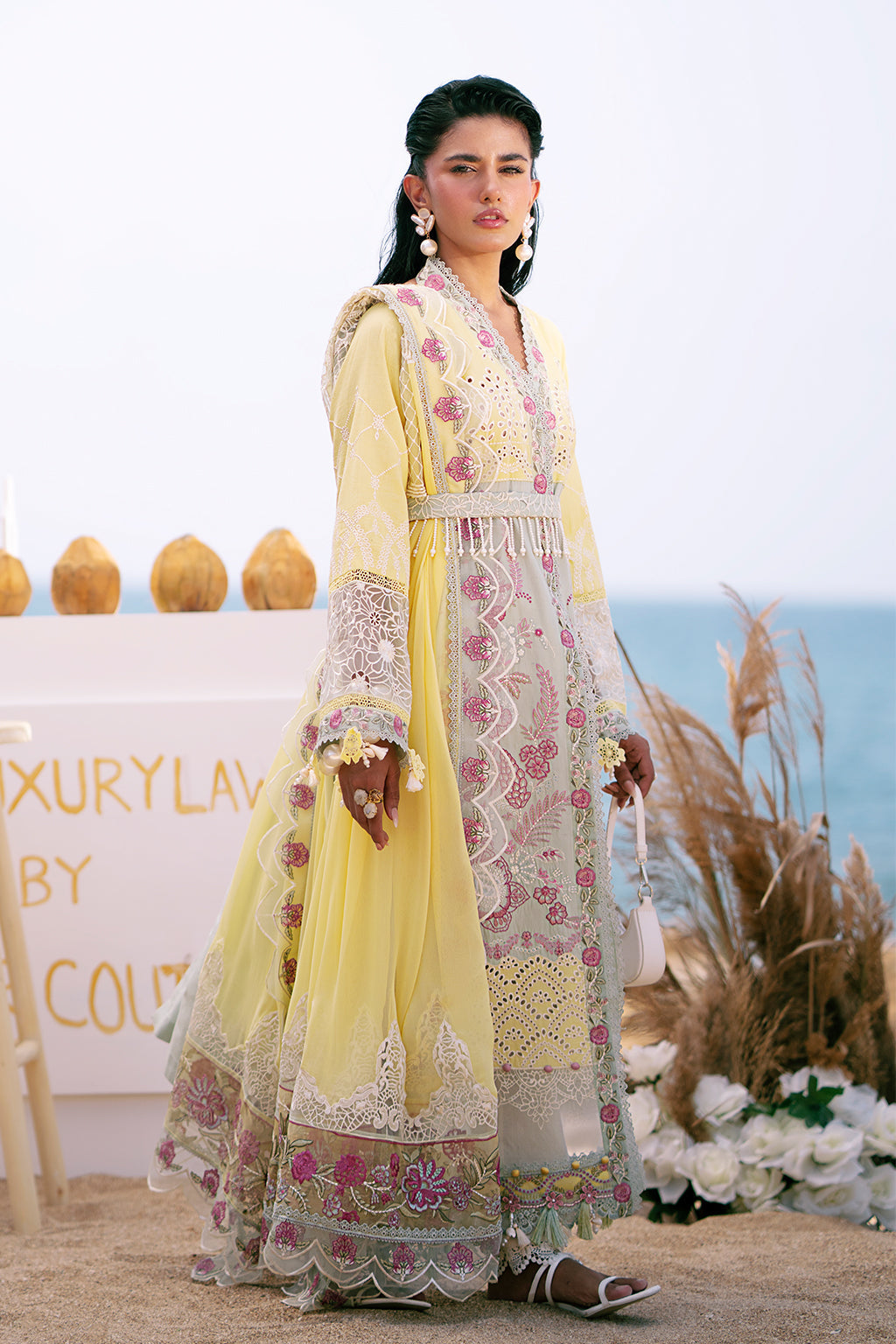 AJR Couture | Dastan Luxury Lawn 25 | Azure