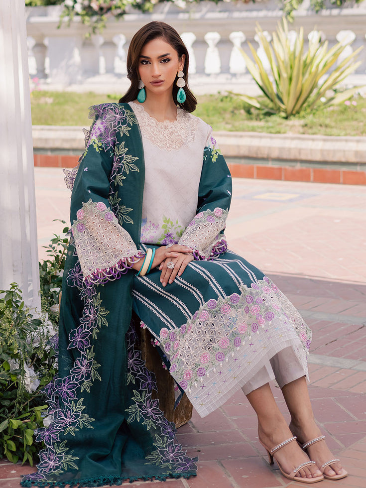 Parishay | IVY Bloom V2 Lawn | BLOOM-01 - Official Parishay - Agha Fabrics UK