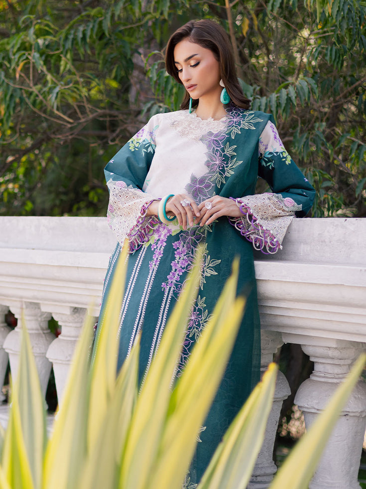 Parishay | IVY Bloom V2 Lawn | BLOOM-01 - Official Parishay - Agha Fabrics UK