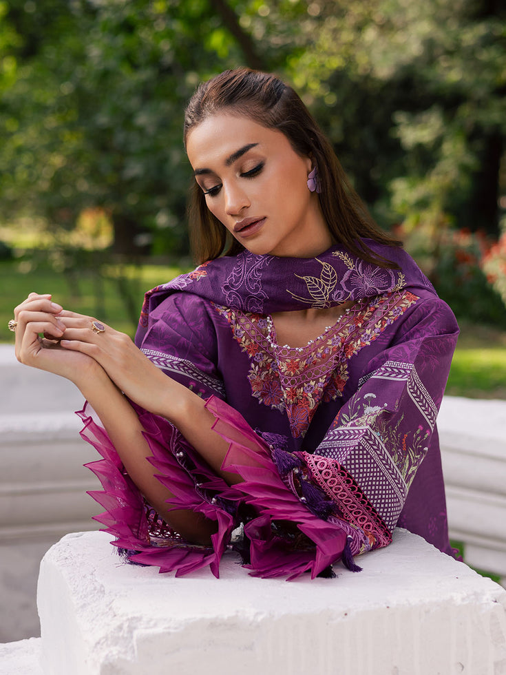 Parishay | IVY Bloom V2 Lawn | BLOOM-07 - Official Parishay - Agha Fabrics UK