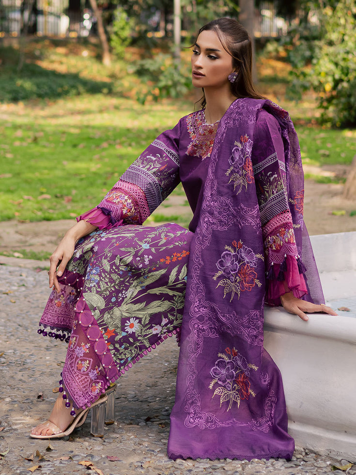 Parishay | IVY Bloom V2 Lawn | BLOOM-07 - Official Parishay - Agha Fabrics UK