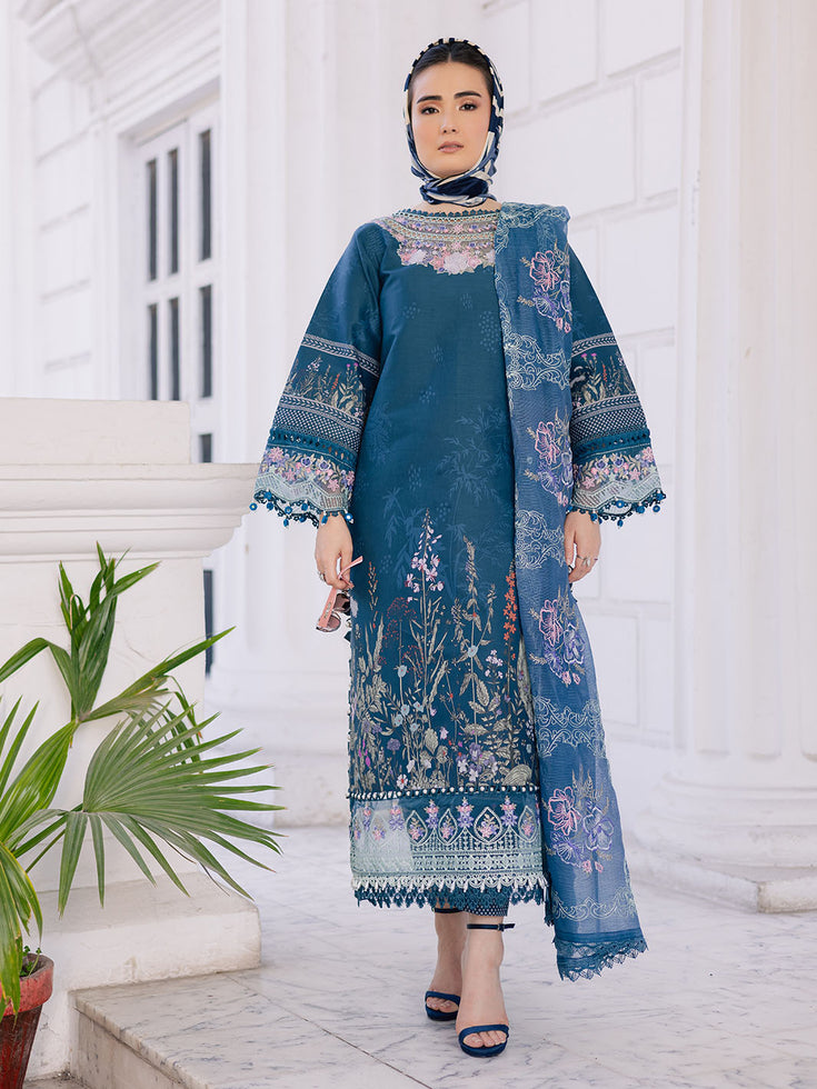 Parishay | IVY Bloom V2 Lawn | BLOOM-08 - Official Parishay - Agha Fabrics UK