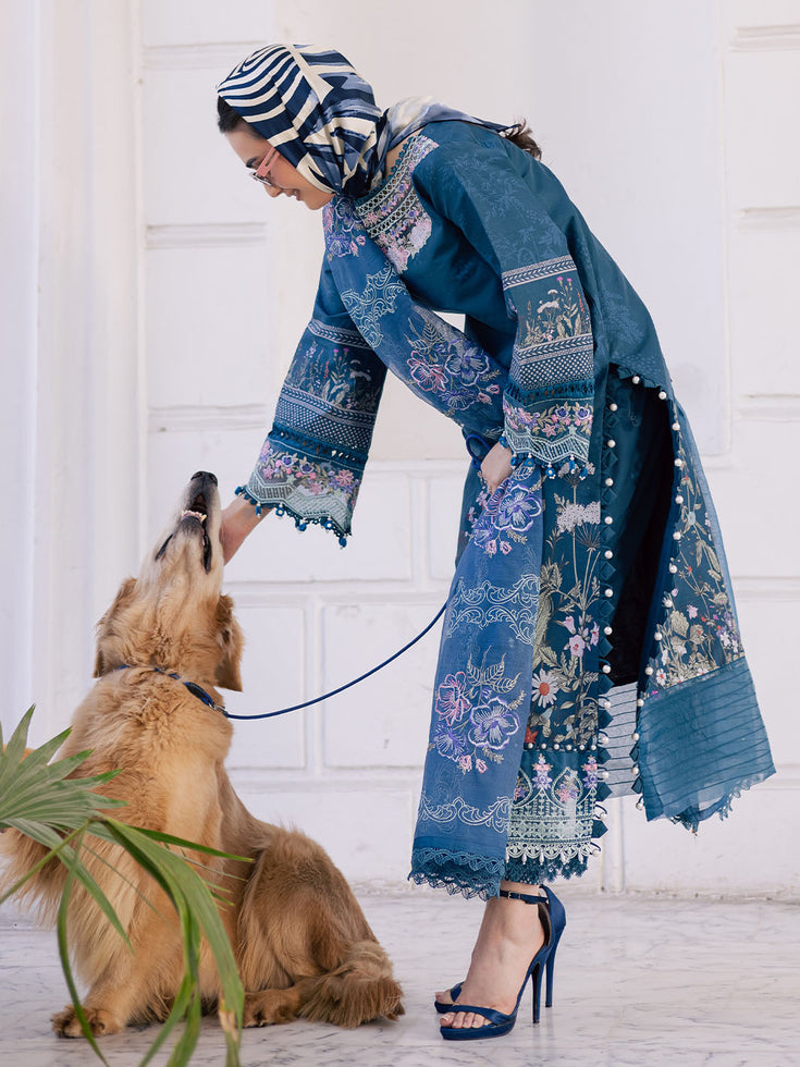 Parishay | IVY Bloom V2 Lawn | BLOOM-08 - Official Parishay - Agha Fabrics UK