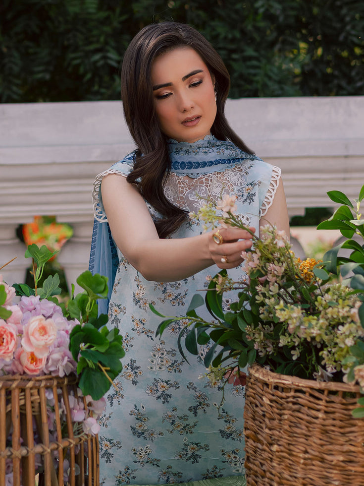 Parishay | IVY Bloom V2 Lawn | BLOOM-10 - Official Parishay - Agha Fabrics UK