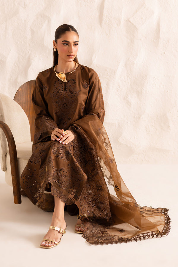 Marjjan | Guzel Lawn | SMC 206-A (Brown) - Official Marjjan - Agha Fabrics UK