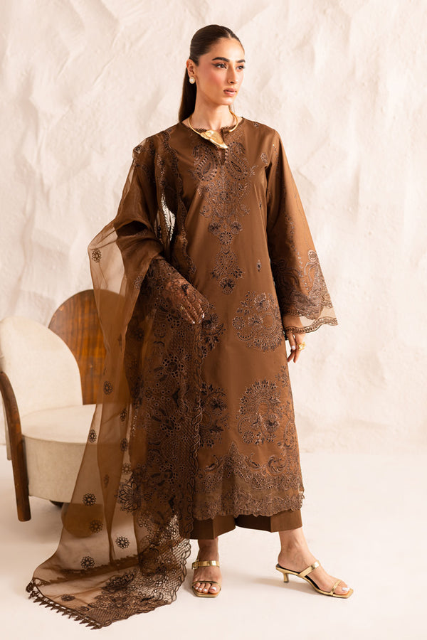 Marjjan | Guzel Lawn | SMC 206-A (Brown) - Official Marjjan - Agha Fabrics UK