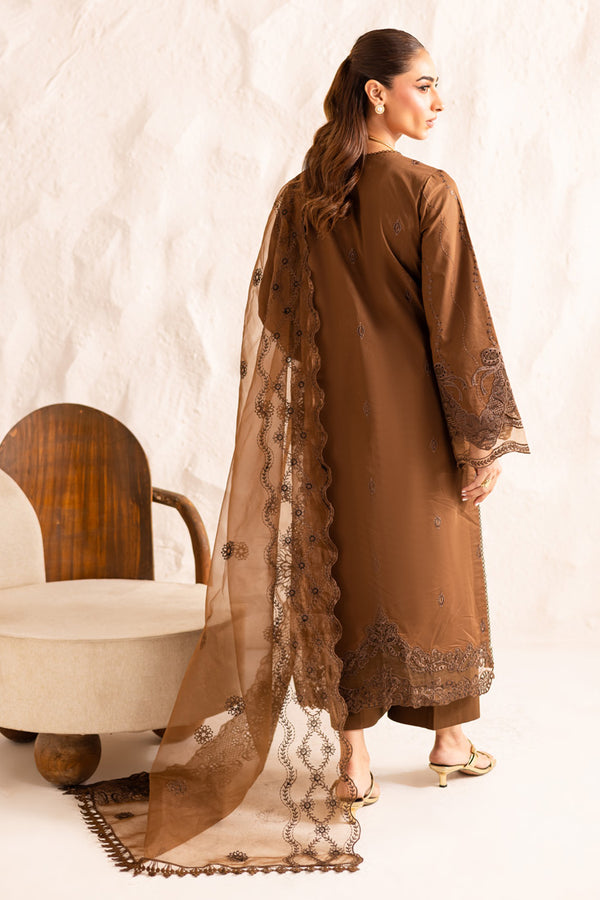 Marjjan | Guzel Lawn | SMC 206-A (Brown) - Official Marjjan - Agha Fabrics UK