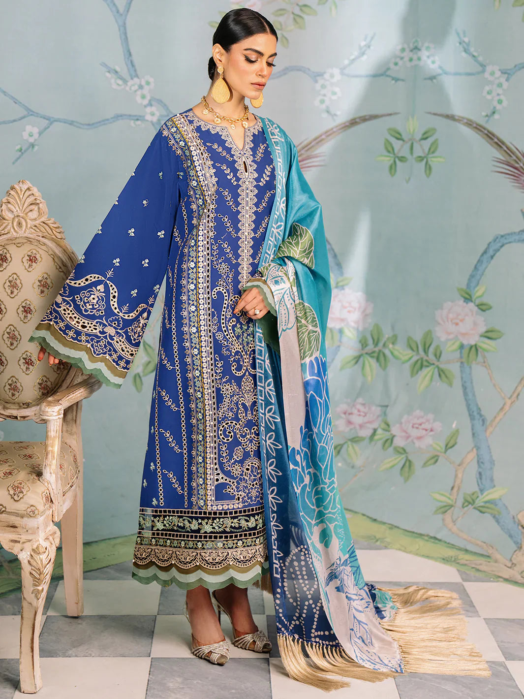 Bin Ilyas | La Hira Spring Summer 24 | 202-A - Official Bin Ilyas - Agha Fabrics UK