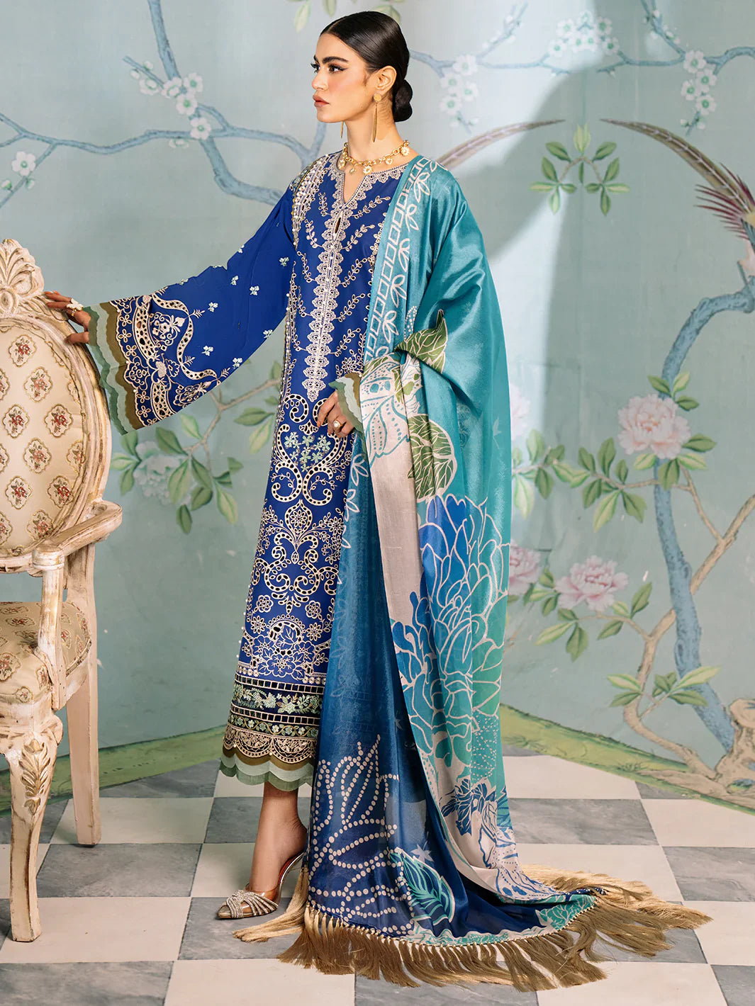 Bin Ilyas | La Hira Spring Summer 24 | 202-A - Official Bin Ilyas - Agha Fabrics UK