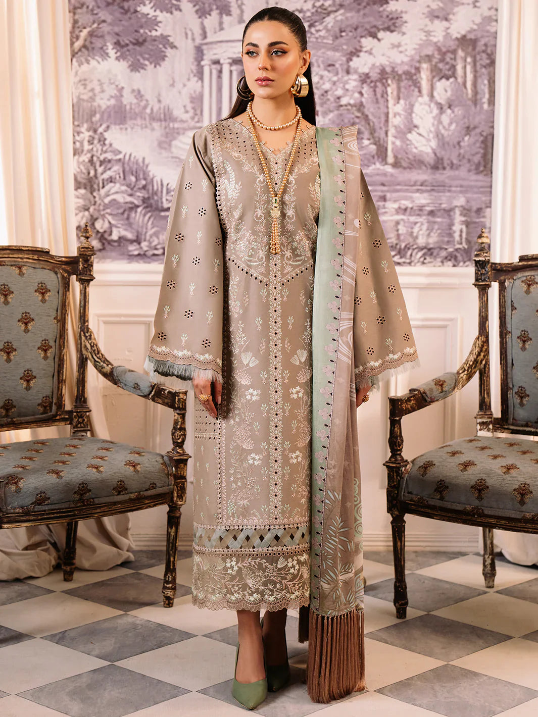 Bin Ilyas | La Hira Spring Summer 24 | 203-A - Official Bin Ilyas - Agha Fabrics UK