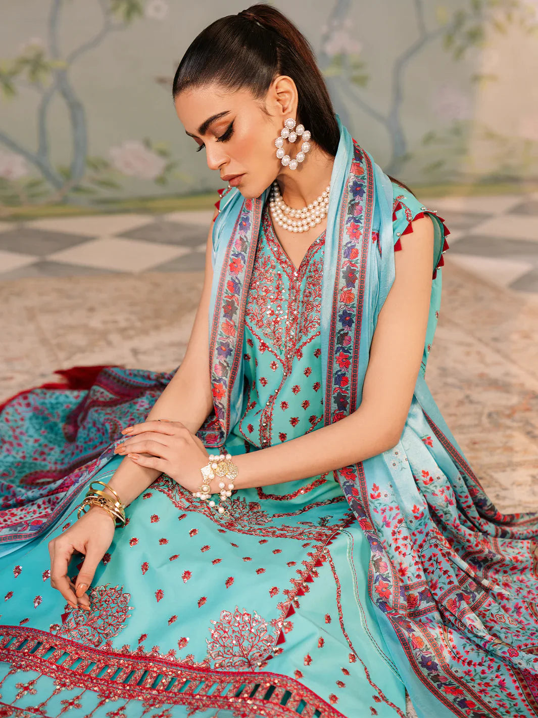 Bin Ilyas | La Hira Spring Summer 24 | 204-B - Official Bin Ilyas - Agha Fabrics UK