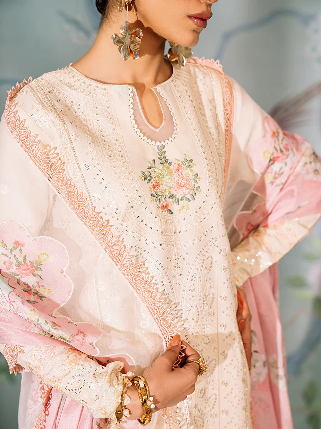 Bin Ilyas | La Hira Spring Summer 24 | 205A - Official Bin Ilyas - Agha Fabrics UK