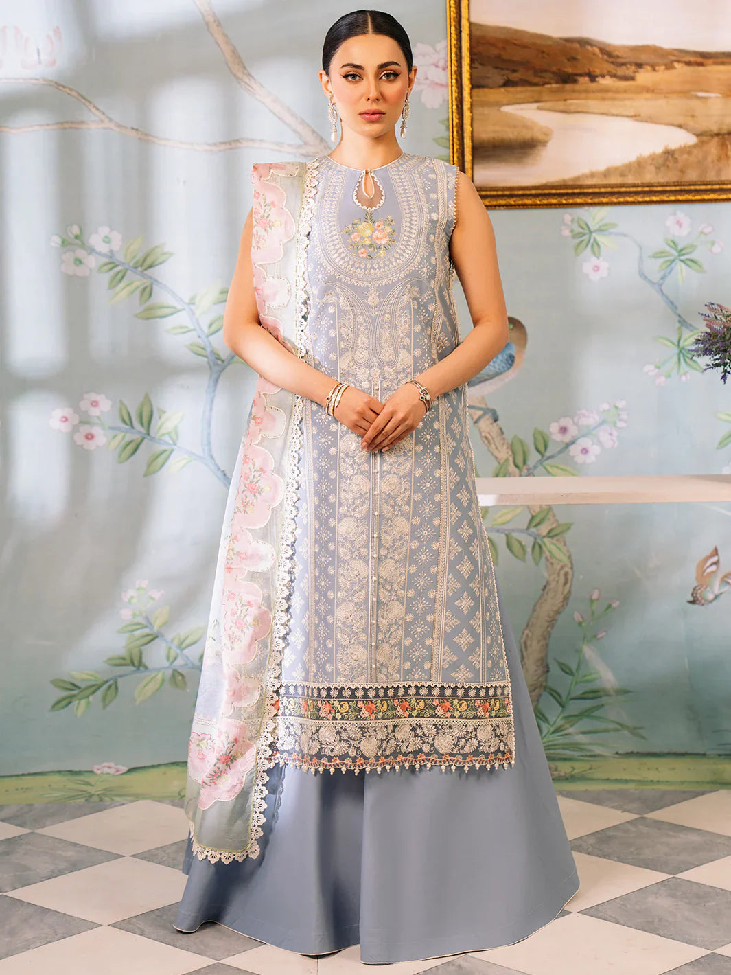 Bin Ilyas | La Hira Spring Summer 24 | 205-B - Official Bin Ilyas - Agha Fabrics UK