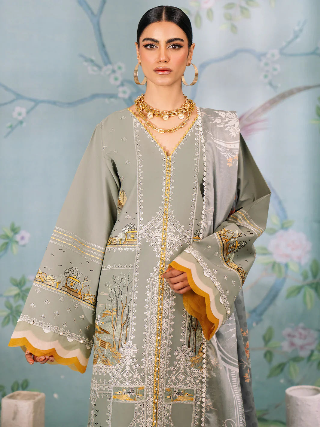 Bin Ilyas | La Hira Spring Summer 24 | 206-A - Official Bin Ilyas - Agha Fabrics UK