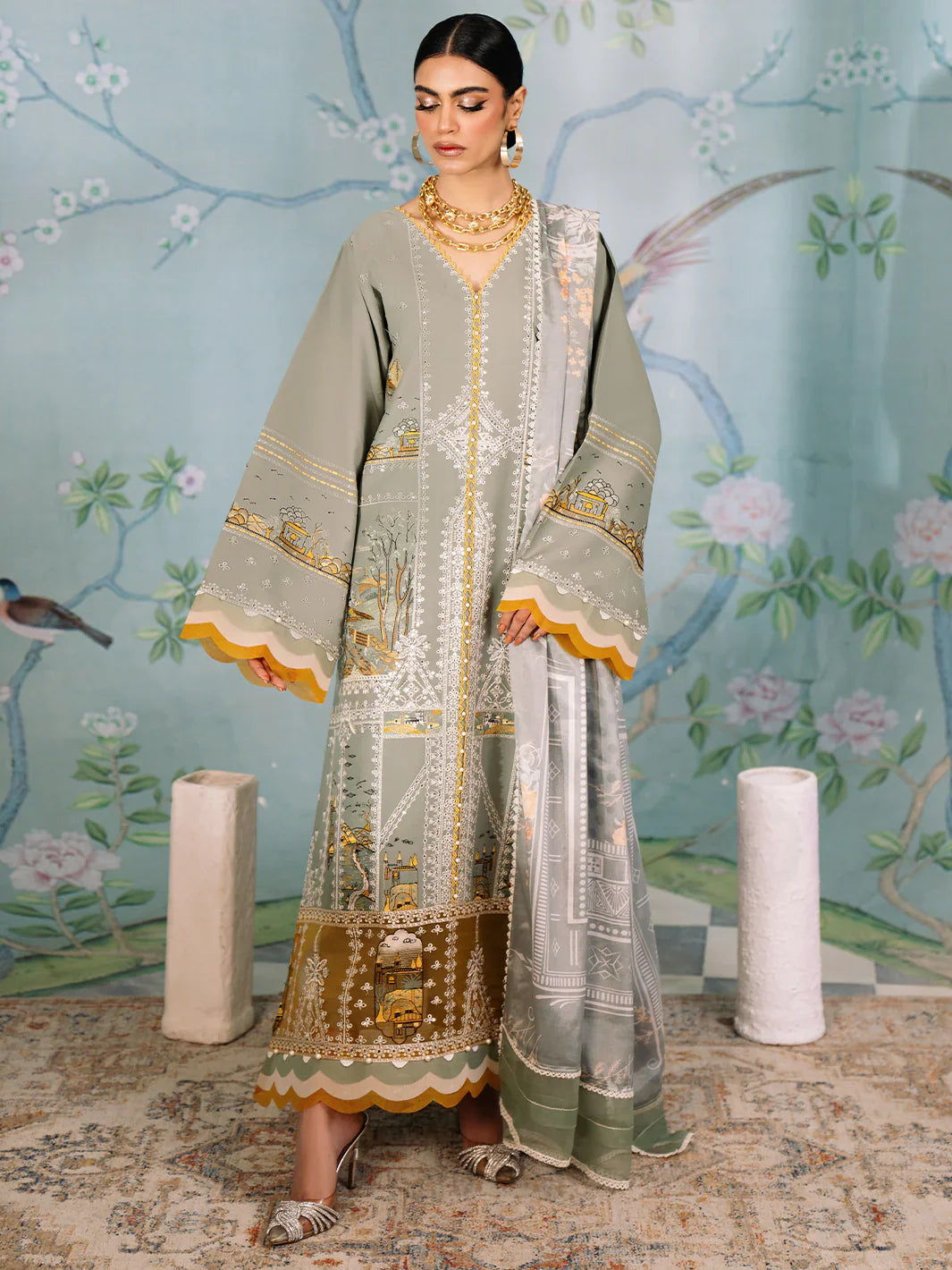 Bin Ilyas | La Hira Spring Summer 24 | 206-A - Official Bin Ilyas - Agha Fabrics UK