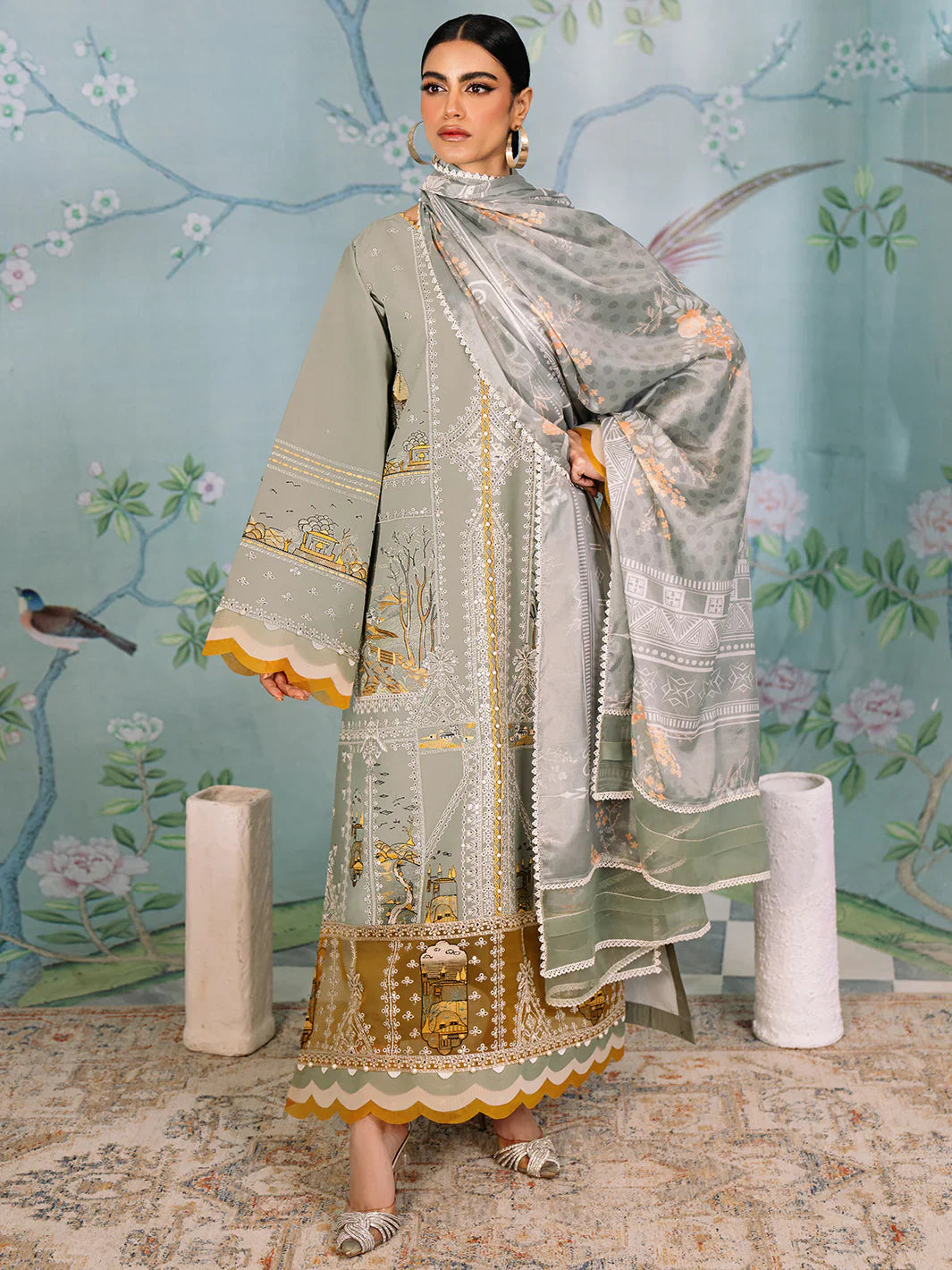 Bin Ilyas | La Hira Spring Summer 24 | 206-A - Official Bin Ilyas - Agha Fabrics UK