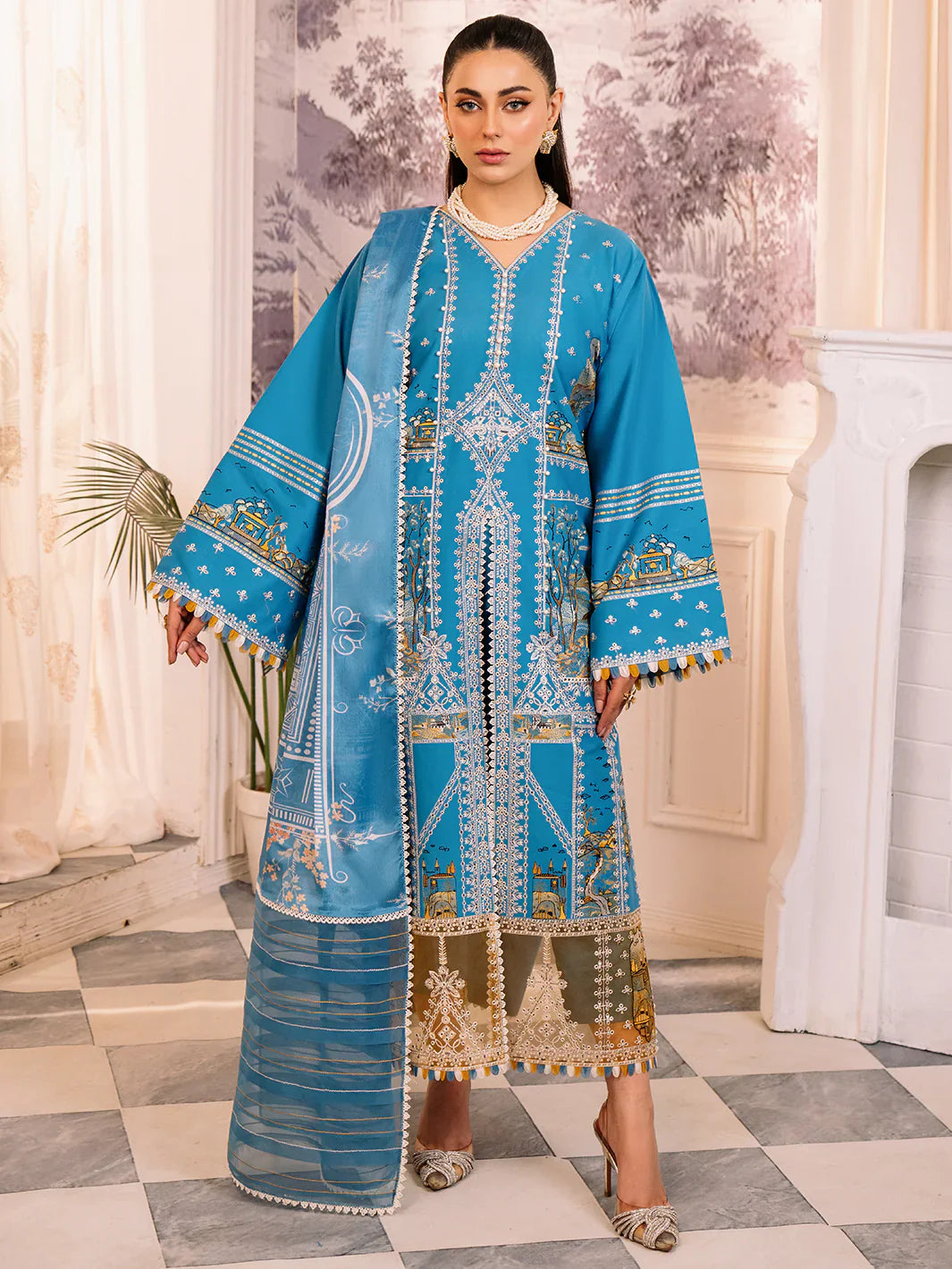 Bin Ilyas | La Hira Spring Summer 24 | 206-B - Official Bin Ilyas - Agha Fabrics UK