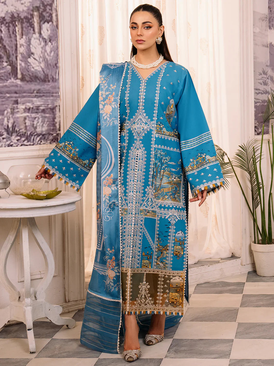 Bin Ilyas | La Hira Spring Summer 24 | 206-B - Official Bin Ilyas - Agha Fabrics UK
