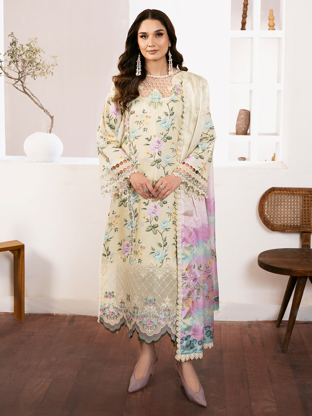 Bin Ilyas | Noura Viscose 24 | 71-B - Official Bin Ilyas - Agha Fabrics UK