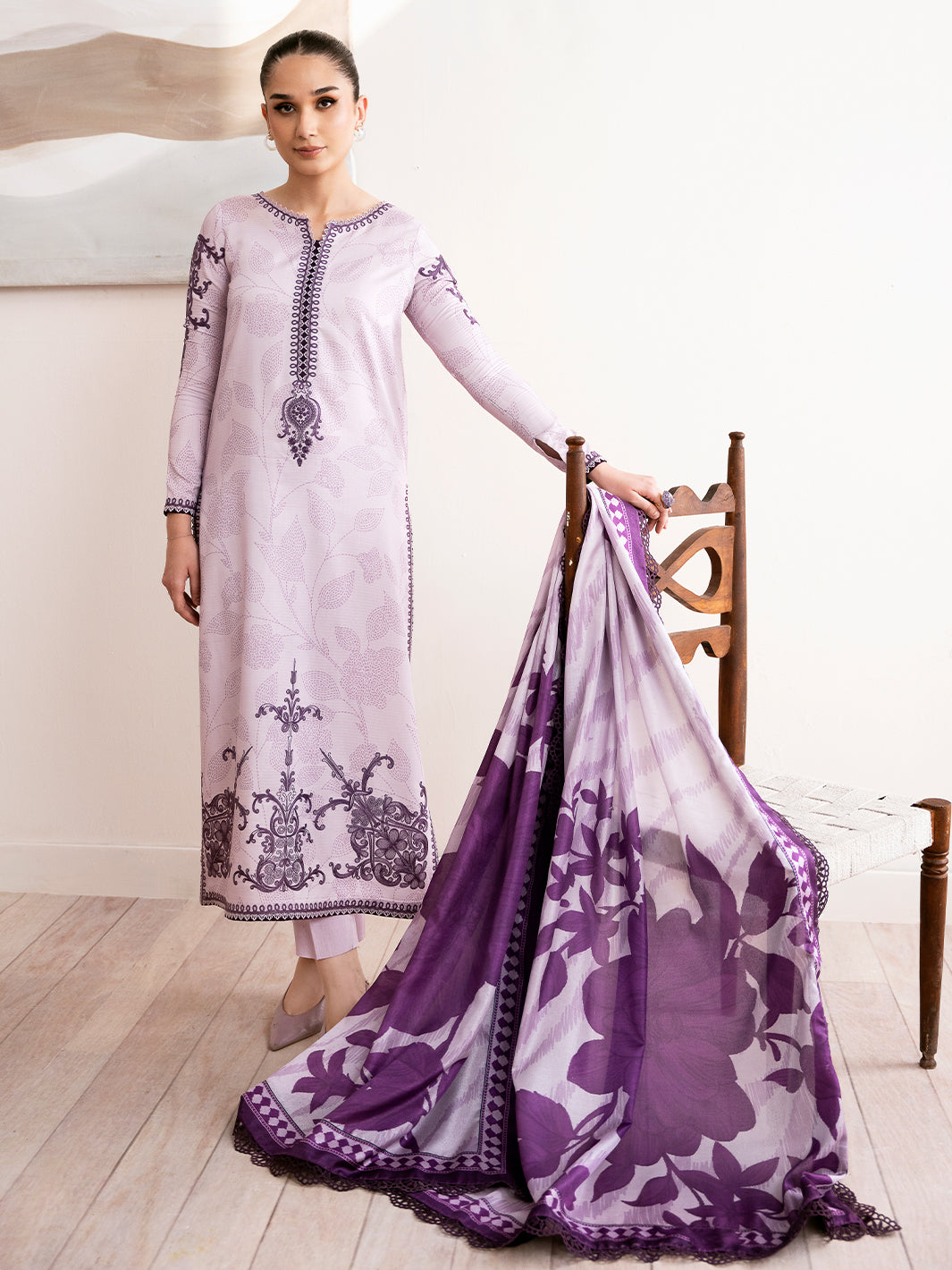 Bin Ilyas | Noura Viscose 24 | 73-A - Official Bin Ilyas - Agha Fabrics UK