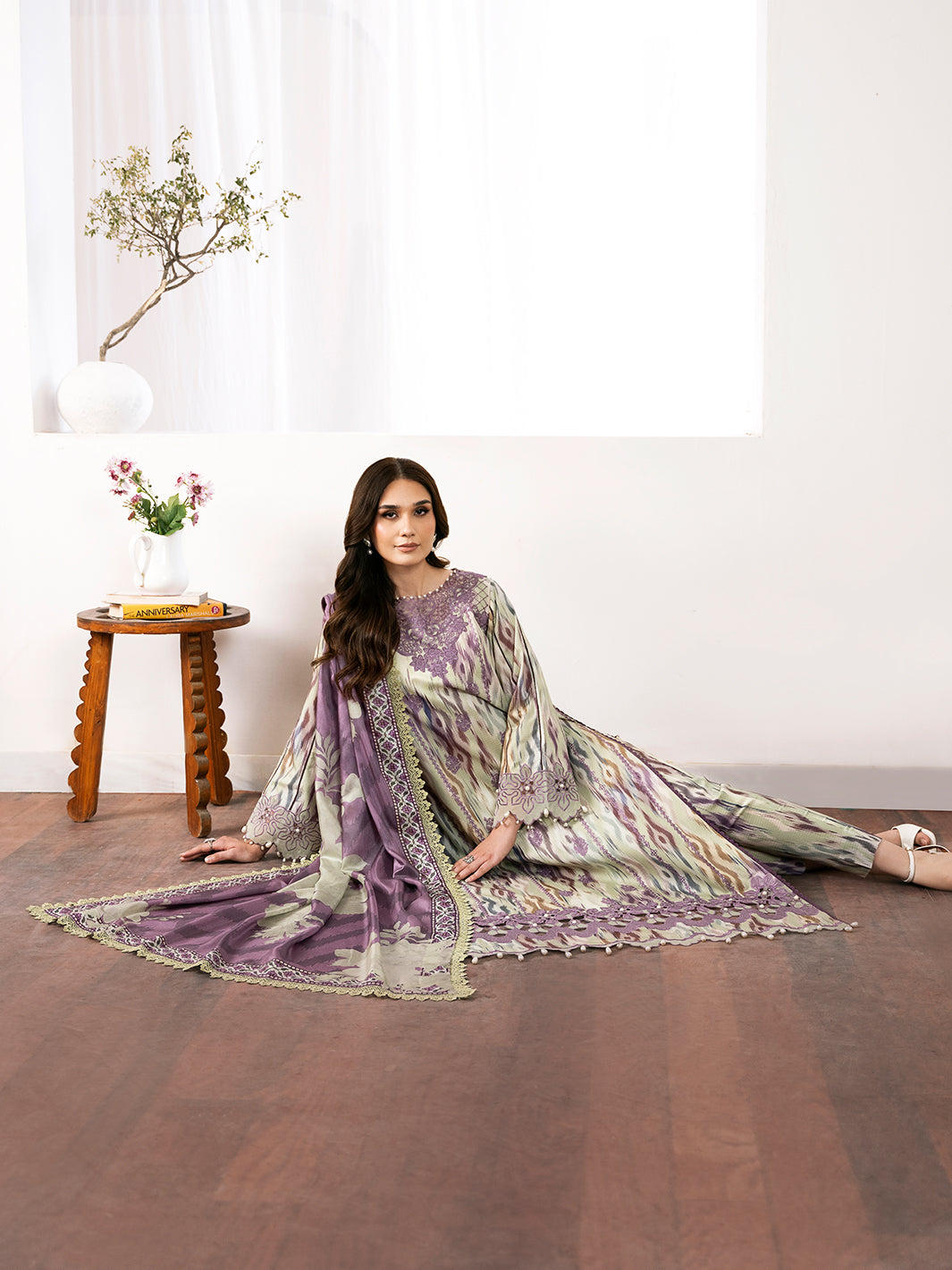 Bin Ilyas | Noura Viscose 24 | 75-A - Official Bin Ilyas - Agha Fabrics UK