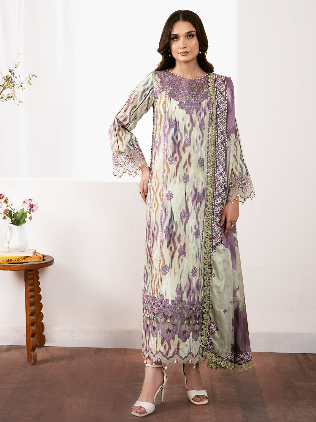 Bin Ilyas | Noura Viscose 24 | 75-A - Official Bin Ilyas - Agha Fabrics UK
