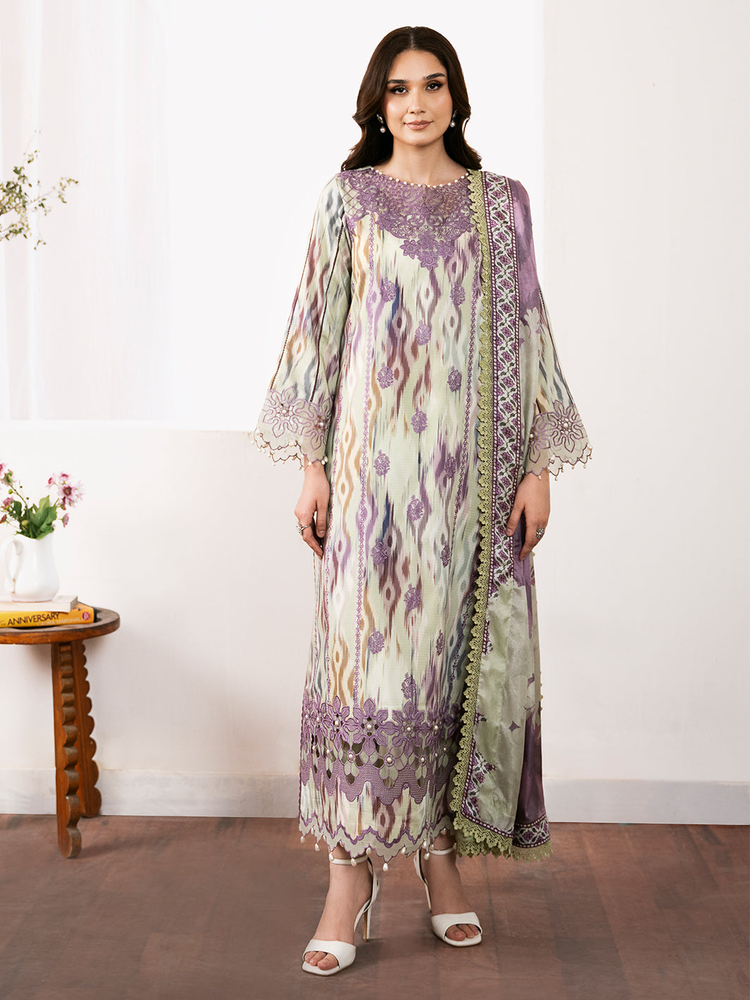 Bin Ilyas | Noura Viscose 24 | 75-A - Official Bin Ilyas - Agha Fabrics UK