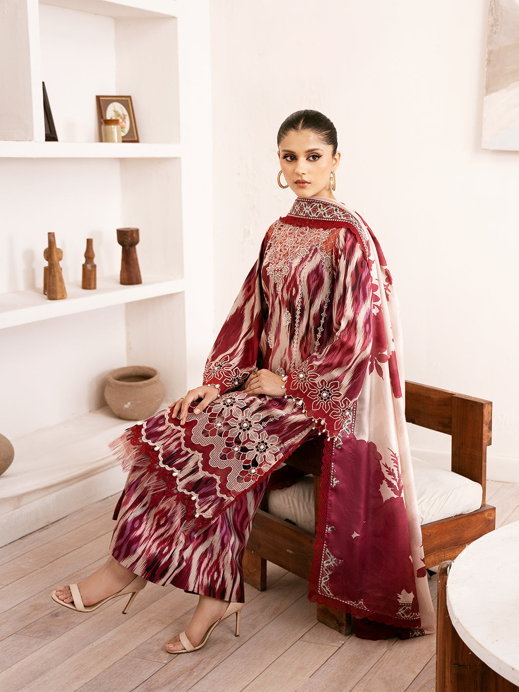 Bin Ilyas | Noura Viscose 24 | 75-B - Official Bin Ilyas - Agha Fabrics UK