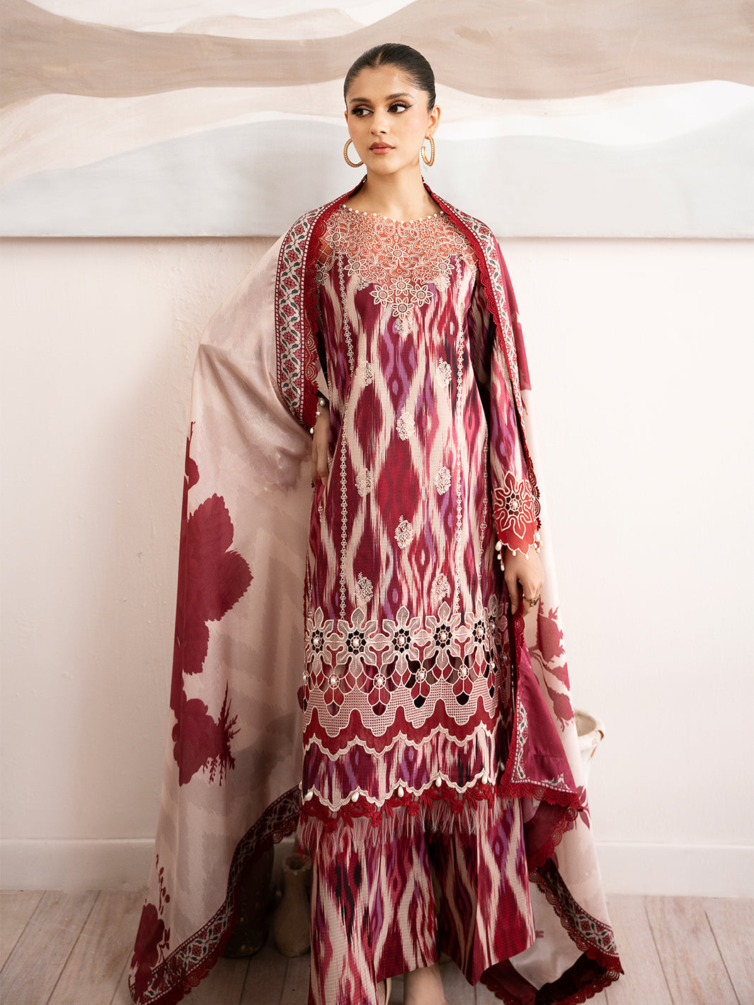 Bin Ilyas | Noura Viscose 24 | 75-B - Official Bin Ilyas - Agha Fabrics UK