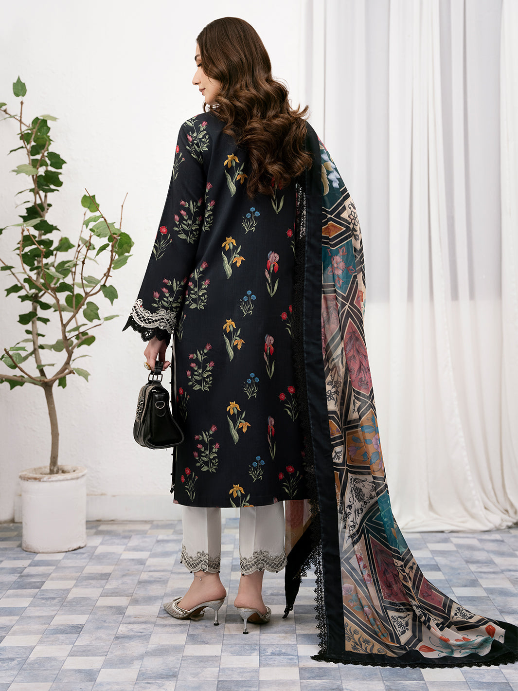 Bin Ilyas | Noura Viscose 24 | 77-A - Official Bin Ilyas - Agha Fabrics UK