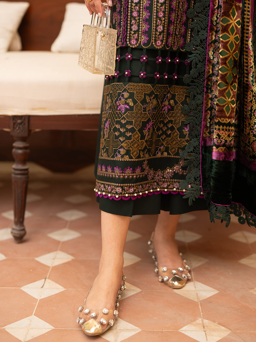 Bin Ilyas | Olivia Embroidered Winter 24 | 521 - A