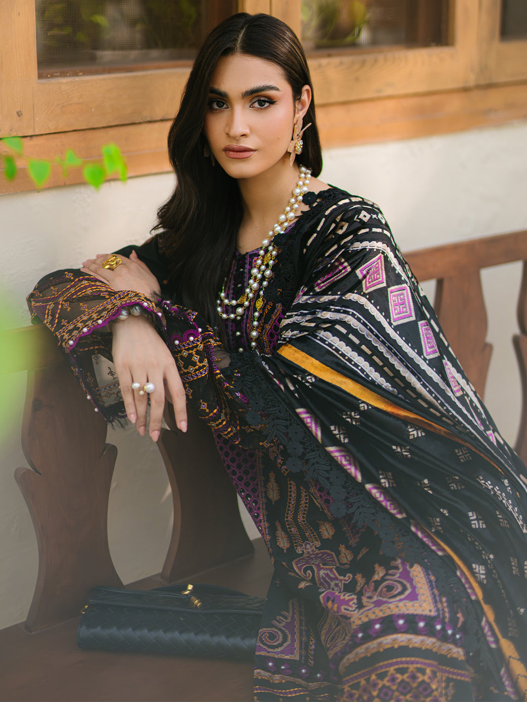 Bin Ilyas | Olivia Embroidered Winter 24 | 522 - B