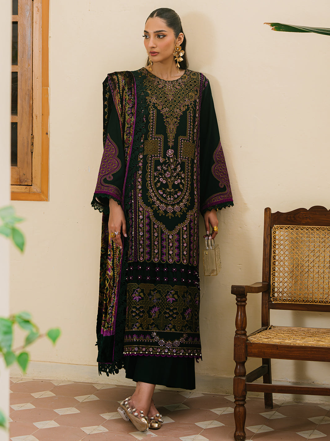 Bin Ilyas | Olivia Embroidered Winter 24 | 521 - A