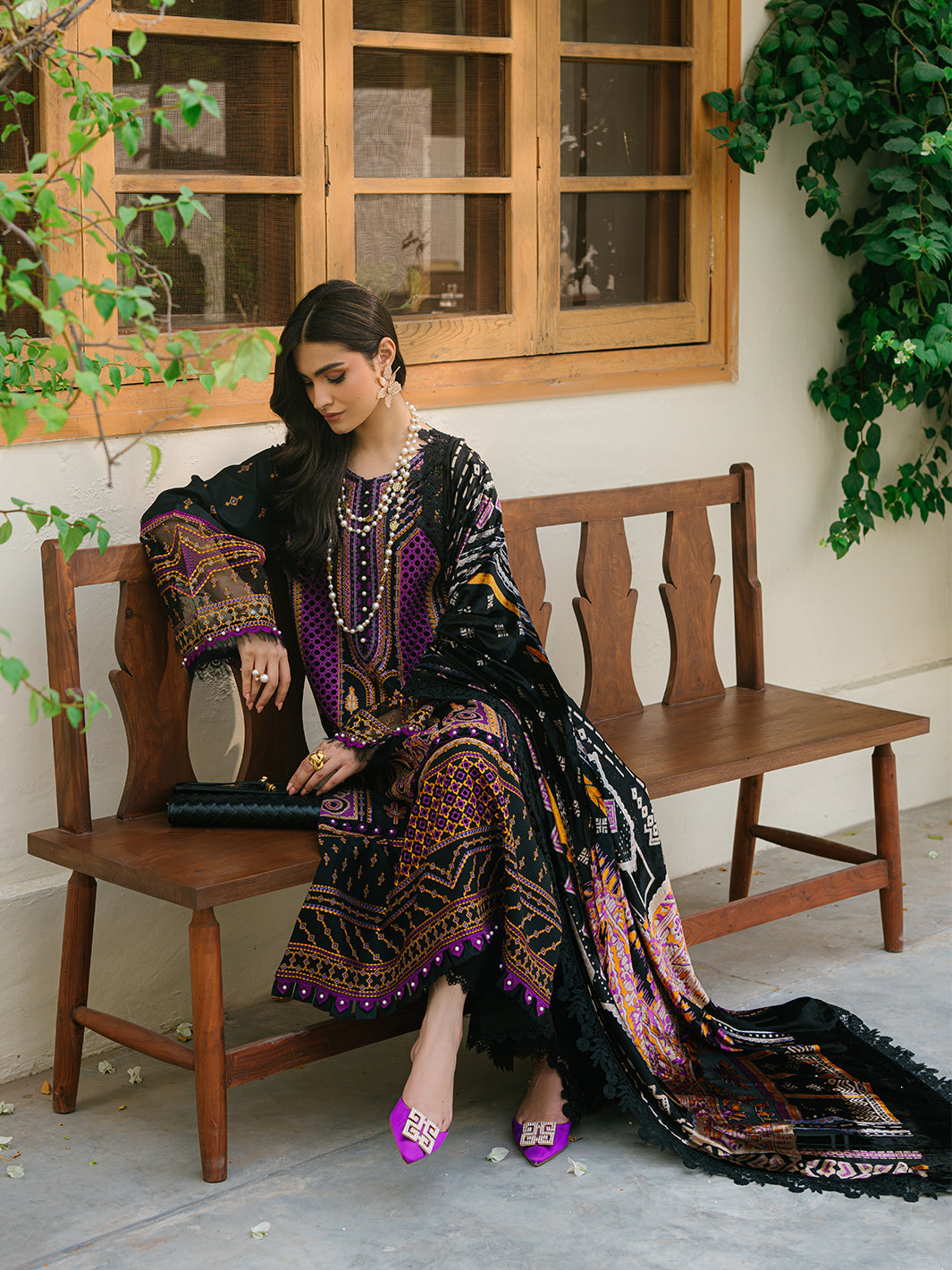 Bin Ilyas | Olivia Embroidered Winter 24 | 522 - B